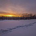 Sunrise footsteps 