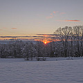 Winter sunrise over Delaware water gap